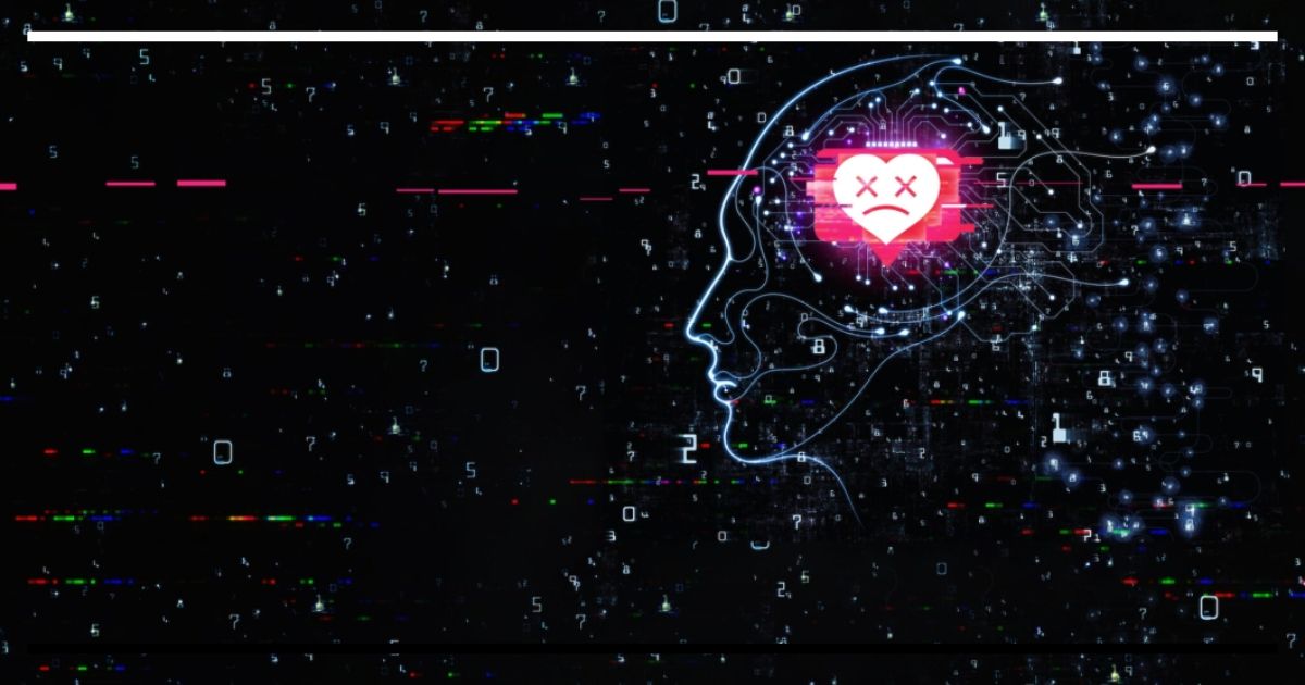 Mulher em frente ao Capitólio dos EUA com um overlay digital de grade e mira sobre o rosto, simbolizando a vigilância por reconhecimento facial e o viés algorítmico.