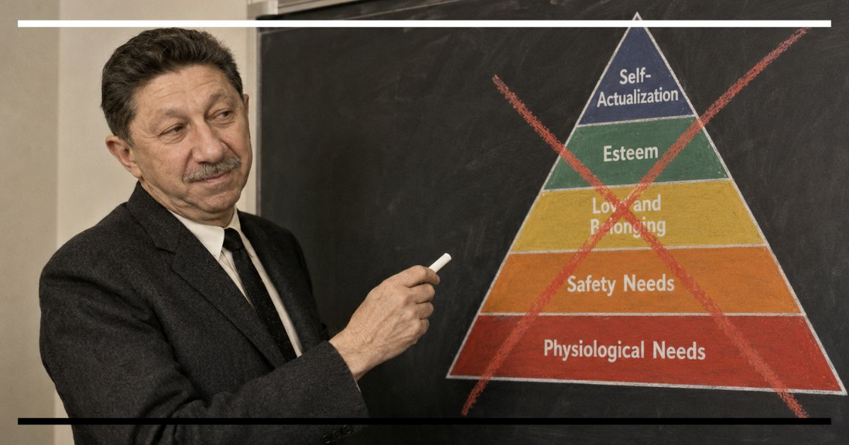 A pirâmide de Maslow não é de Maslow